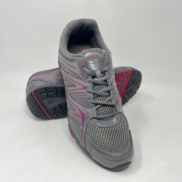 Ecco Training Sneakers Womens Sz 9 Gray Purple 1030:S1378 - Picture 8 of 12